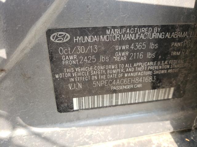 Photo 10 from auction – 2014 HYUNDAI SONATA SE with VIN 5NPEC4AC6EH841683