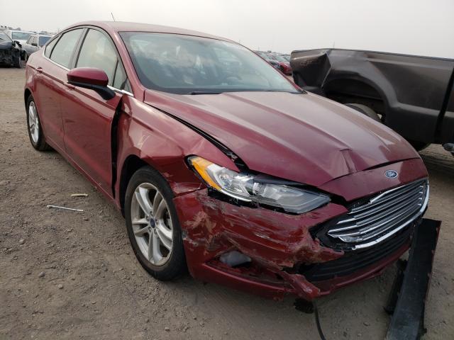 FORD FUSION SE 2018 with VIN 3FA6P0HD8JR224699 - Photo from auction
