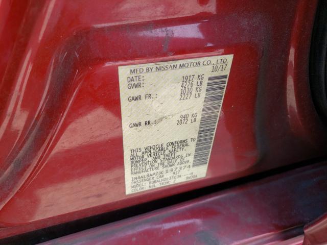 Photo 10 from auction – 2018 NISSAN ALTIMA 2.5 with VIN 1N4AL3AP2JC137374