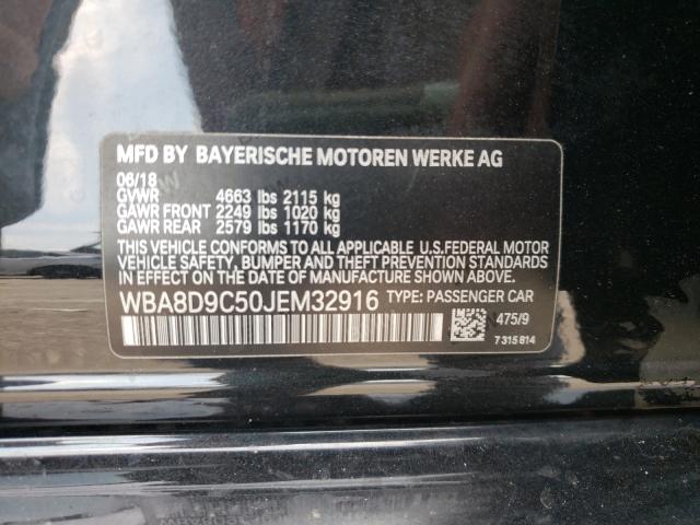 Photo 10 from auction – 2018 BMW 330 XI with VIN WBA8D9C50JEM32916