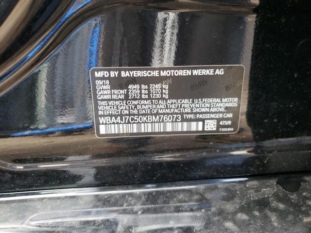 Photo 10 from auction – 2019 BMW 440XI GRAN with VIN WBA4J7C50KBM76073