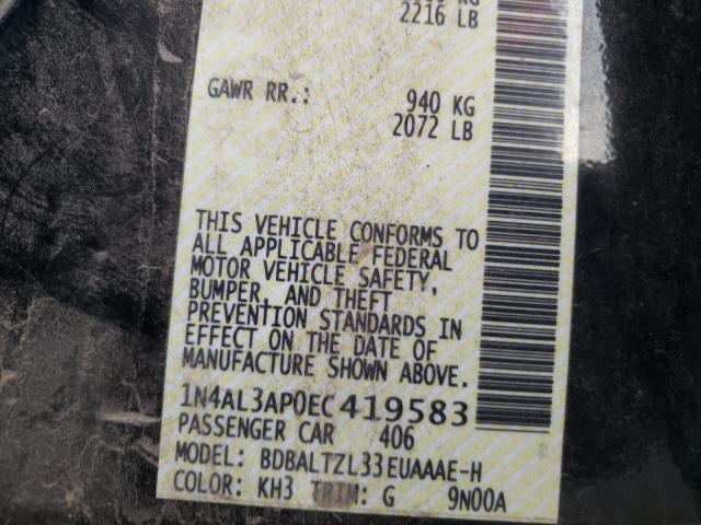 Photo 10 from auction – 2014 NISSAN ALTIMA 2.5 with VIN 1N4AL3AP0EC419583