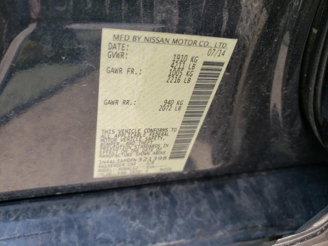 Photo 10 from auction – 2015 NISSAN ALTIMA 2.5 with VIN 1N4AL3AP0FN321398