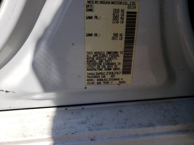 Photo 10 from auction – 2014 NISSAN ALTIMA 2.5 with VIN 1N4AL3AP6EC298297