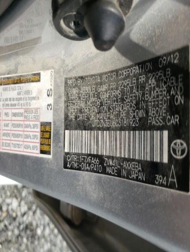 Photo 10 from auction – 2012 TOYOTA PRIUS V with VIN JTDZN3EU6C3181923