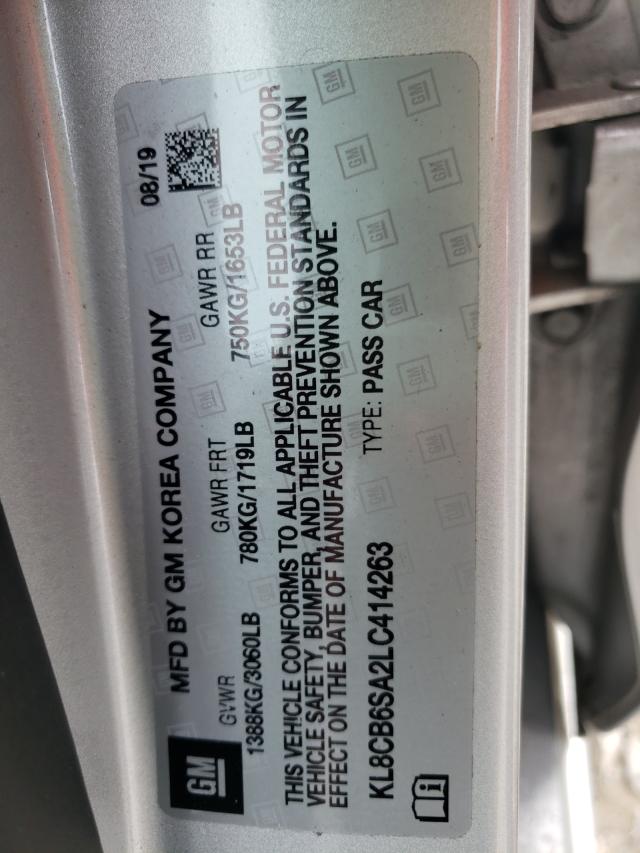 Photo 10 from auction – 2020 CHEVROLET SPARK LS with VIN KL8CB6SA2LC414263