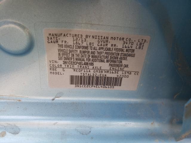 Photo 10 from auction – 2014 NISSAN VERSA NOTE with VIN 3N1CE2CP4EL406105