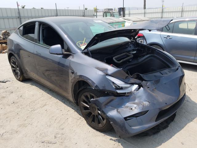 TESLA MODEL Y 2021 with VIN 5YJYGDEE5MF222843 - Photo from auction
