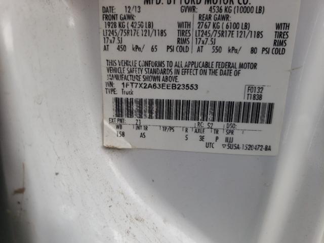 Photo 10 from auction – 2014 FORD F250 SUPER with VIN 1FT7X2A63EEB23553
