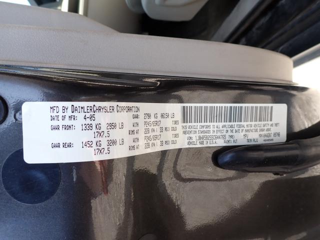 Photo 10 from auction – 2005 JEEP GRAND CHER with VIN 1J8HR58255C644765