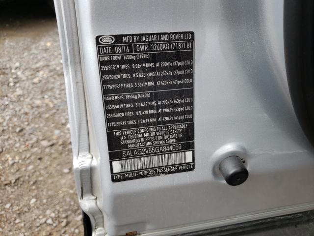 Photo 10 from auction – 2016 LAND ROVER LR4 HSE with VIN SALAG2V65GA844069