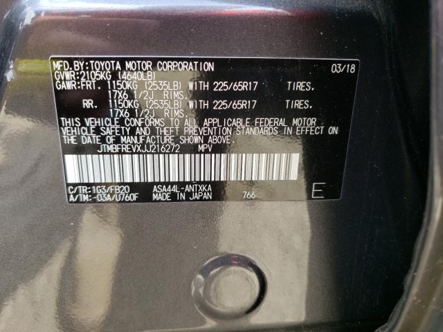Photo 10 from auction – 2018 TOYOTA RAV4 LE with VIN JTMBFREVXJJ216272