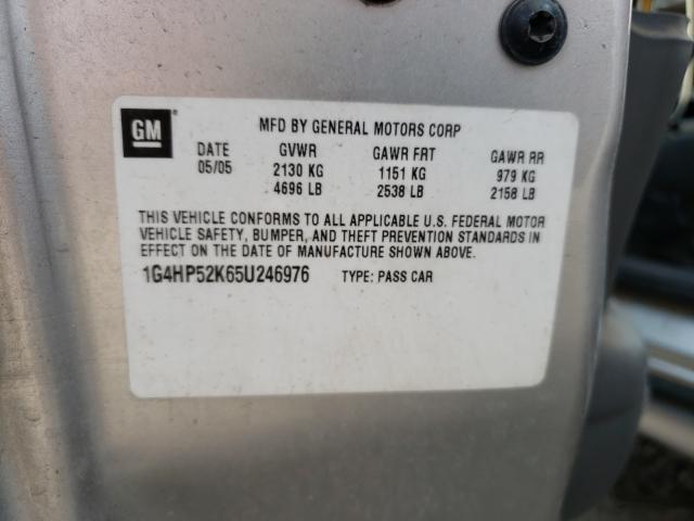 Photo 10 from auction – 2005 BUICK LESABRE CU with VIN 1G4HP52K65U246976