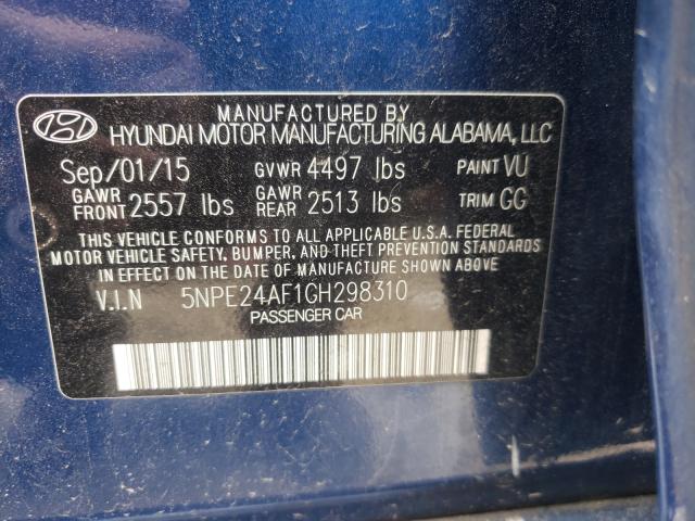 Photo 10 from auction – 2016 HYUNDAI SONATA SE with VIN 5NPE24AF1GH298310