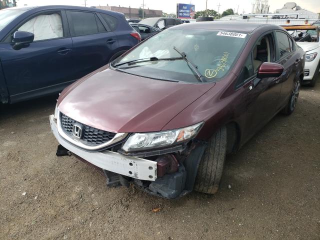 Photo 2 from auction – 2015 HONDA CIVIC LX with VIN 19XFB2F54FE253163
