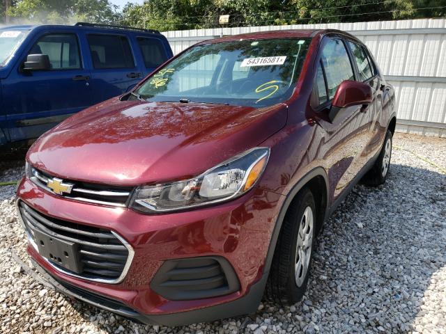 Photo 2 from auction – 2017 CHEVROLET TRAX LS with VIN 3GNCJKSB3HL233154