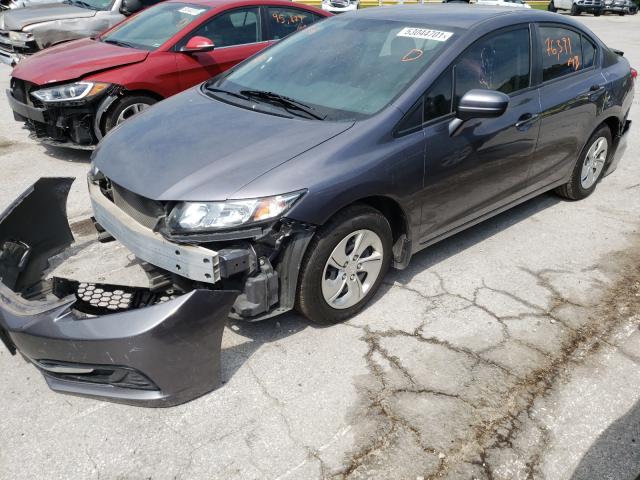 Photo 2 from auction – 2014 HONDA CIVIC LX with VIN 19XFB2F52EE004228