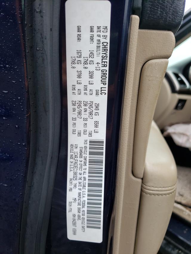 Photo 10 from auction – 2014 JEEP GRAND CHER with VIN 1C4RJFAG3EC180325