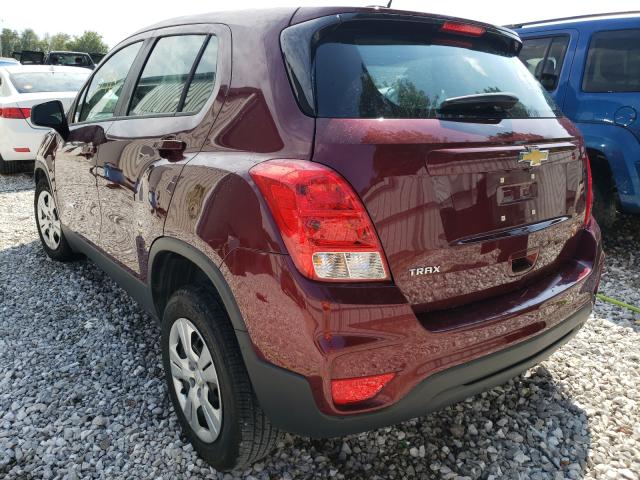Photo 3 from auction – 2017 CHEVROLET TRAX LS with VIN 3GNCJKSB3HL233154