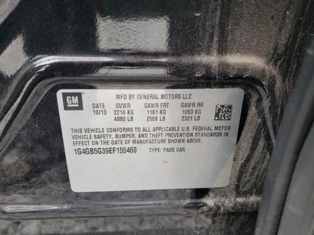 Photo 10 from auction – 2014 BUICK LACROSSE with VIN 1G4GB5G39EF155460