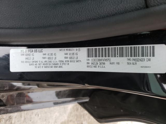 Photo 10 from auction – 2015 CHRYSLER 200 S with VIN 1C3CCCBBXFN709751
