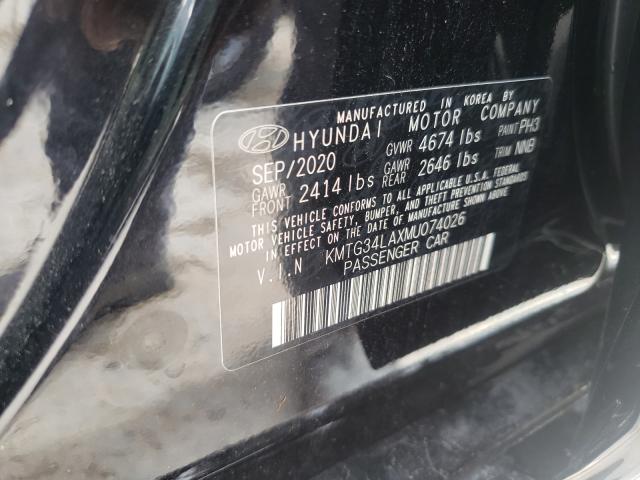 Photo 10 from auction – 2021 GENESIS G70 ELITE with VIN KMTG34LAXMU074026