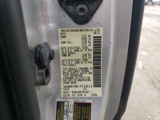 Photo 10 from auction – 2011 NISSAN FRONTIER S with VIN 1N6BD0CT8BC451811