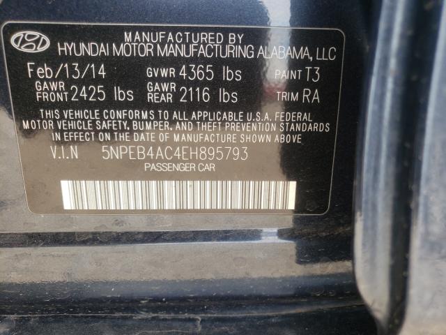 Photo 10 from auction – 2014 HYUNDAI SONATA GLS with VIN 5NPEB4AC4EH895793