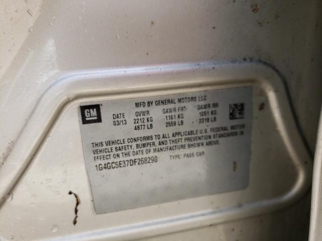 Photo 10 from auction – 2013 BUICK LACROSSE with VIN 1G4GC5E37DF268290