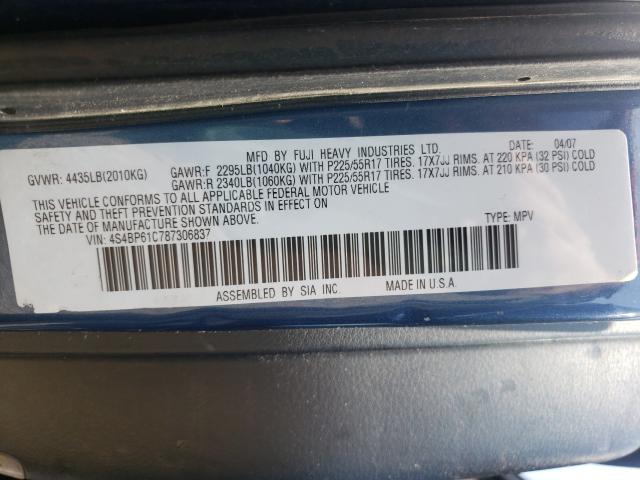 Photo 10 from auction – 2008 SUBARU OUTBACK with VIN 4S4BP61C787306837