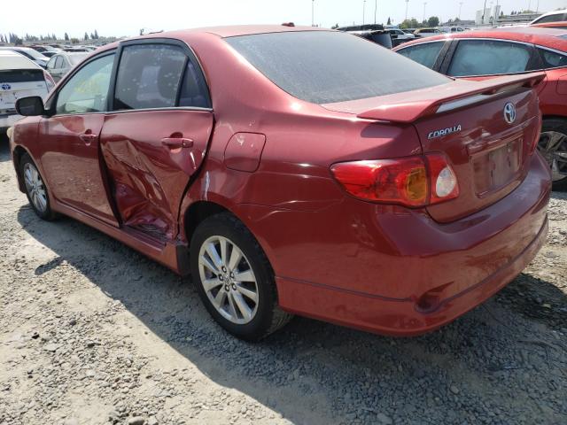 Photo 3 from auction – 2009 TOYOTA COROLLA BA with VIN 1NXBU40E09Z028995
