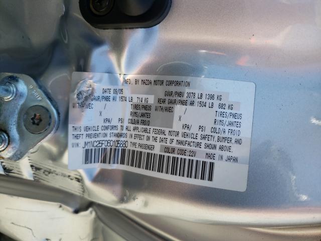 Photo 10 from auction – 2006 MAZDA MX-5 MIATA with VIN JM1NC25F060105880
