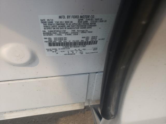 Photo 10 from auction – 2014 LINCOLN MKS with VIN 1LNHL9FT4EG611787