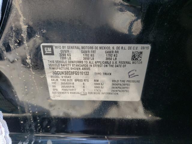 Photo 10 from auction – 2015 CHEVROLET SILVERADO with VIN 3GCUKSEC8FG516122