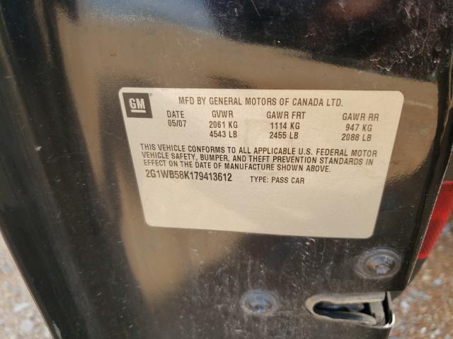 Photo 10 from auction – 2007 CHEVROLET IMPALA LS with VIN 2G1WB58K179413612