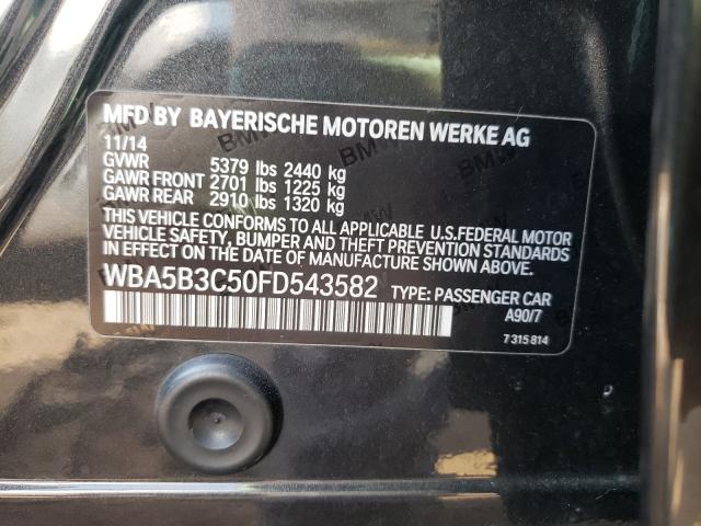 Photo 10 from auction – 2015 BMW 535 XI with VIN WBA5B3C50FD543582