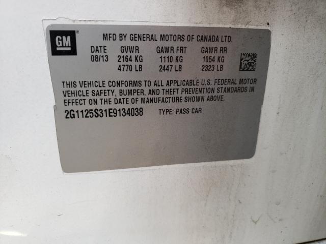 Photo 10 from auction – 2014 CHEVROLET IMPALA LT with VIN 2G1125S31E9134038