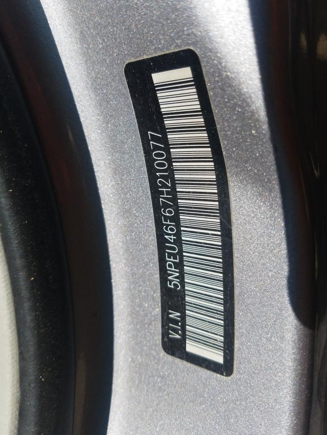 Photo 10 from auction – 2007 HYUNDAI SONATA SE with VIN 5NPEU46F67H210077