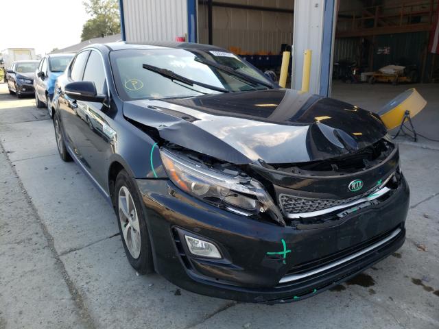 KIA OPTIMA HYB 2014 with VIN KNAGM4AD5E5076381 - Photo from auction