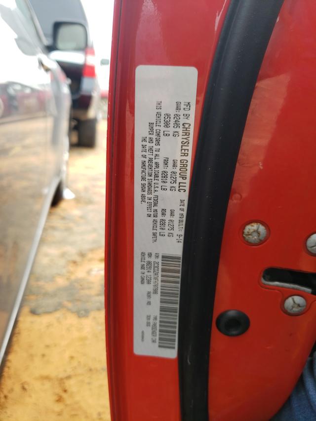 Photo 10 from auction – 2015 DODGE CHALLENGER with VIN 2C3CDZATXFH707808