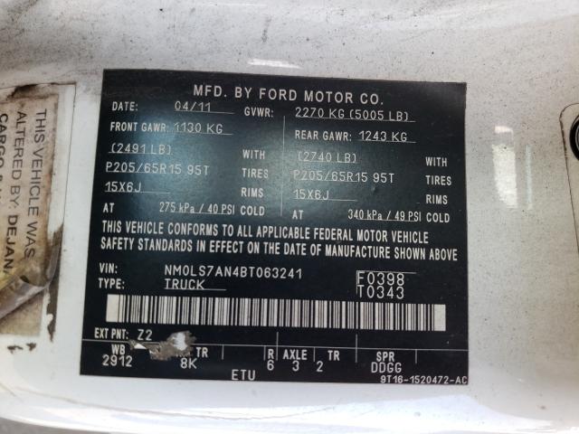 Photo 10 from auction – 2011 FORD TRANSIT CO with VIN NM0LS7AN4BT063241