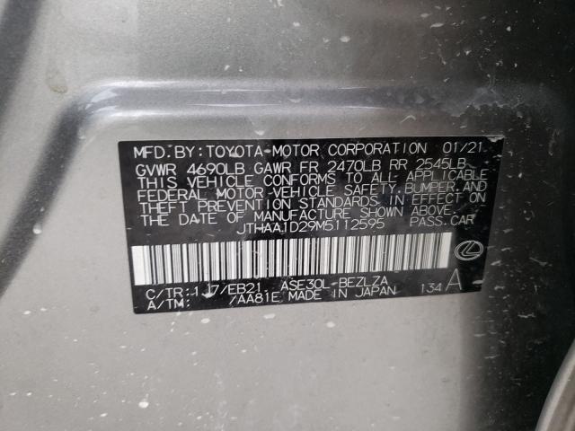 صورة رقم 10 من المزاد - 2021 LEXUS IS 300 مع VIN JTHAA1D29M5112595