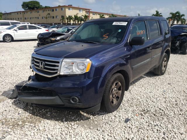 Photo 2 from auction – 2014 HONDA PILOT LX with VIN 5FNYF3H23EB020261