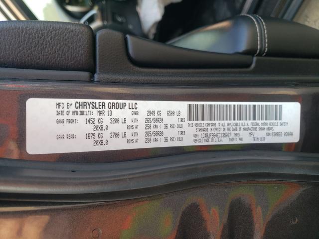 Photo 10 from auction – 2014 JEEP GRAND CHER with VIN 1C4RJFBG4EC135067