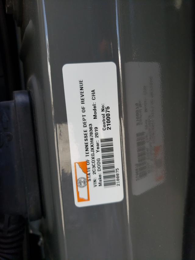 Photo 10 from auction – 2019 DODGE CHARGER SC with VIN 2C3CDXGJXKH678363