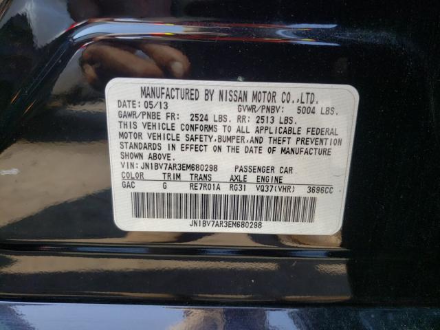 Photo 10 from auction – 2014 INFINITI Q50 BASE with VIN JN1BV7AR3EM680298