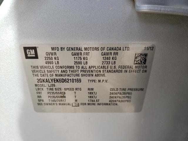 Photo 10 from auction – 2013 GMC TERRAIN DE with VIN 2GKALYEK6D6210169