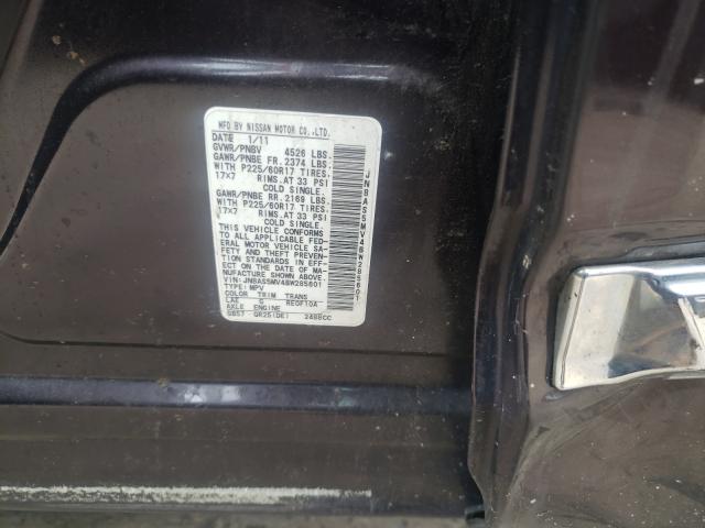 Photo 10 from auction – 2011 NISSAN ROGUE S with VIN JN8AS5MV4BW285601