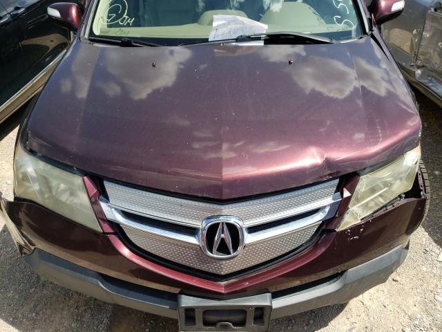 Photo 7 from auction – 2009 ACURA MDX TECHNO with VIN 2HNYD28619H500019