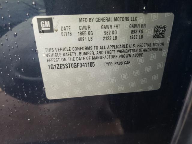 Photo 10 from auction – 2016 CHEVROLET MALIBU LT with VIN 1G1ZE5ST0GF341105